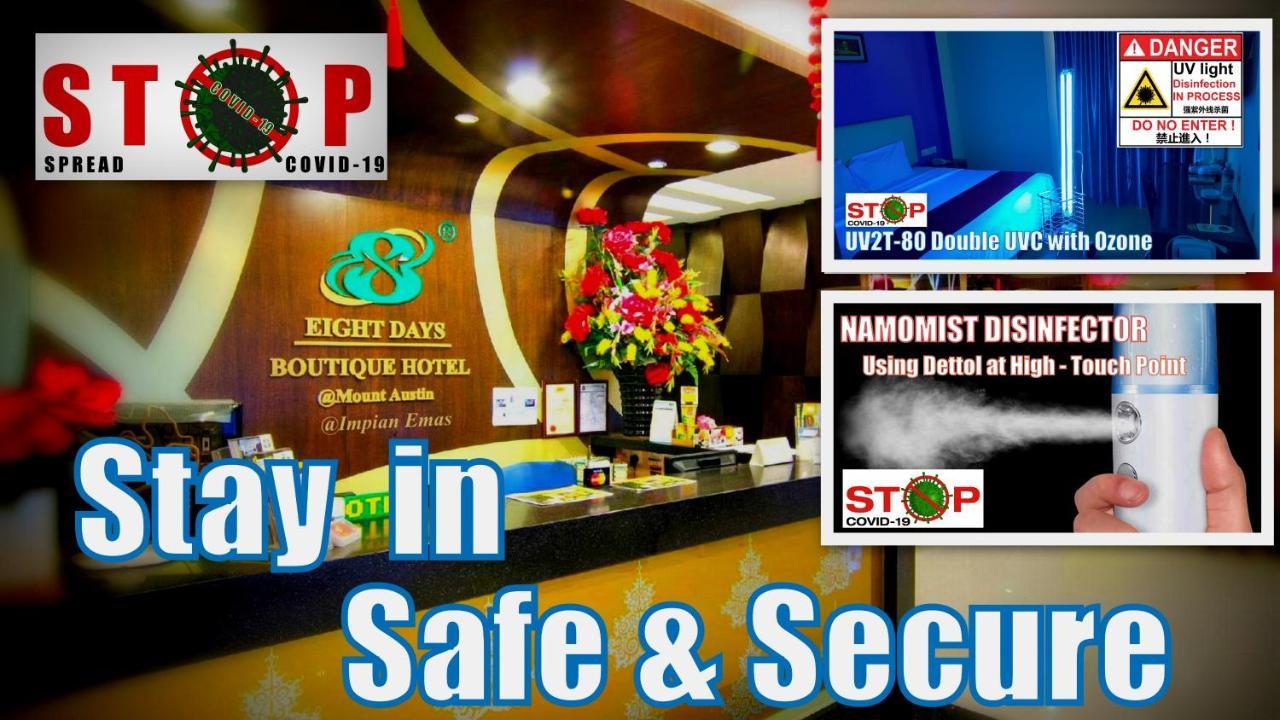 Eight Days Boutique Hotel - Mount Austin Johor Bahru Ngoại thất bức ảnh