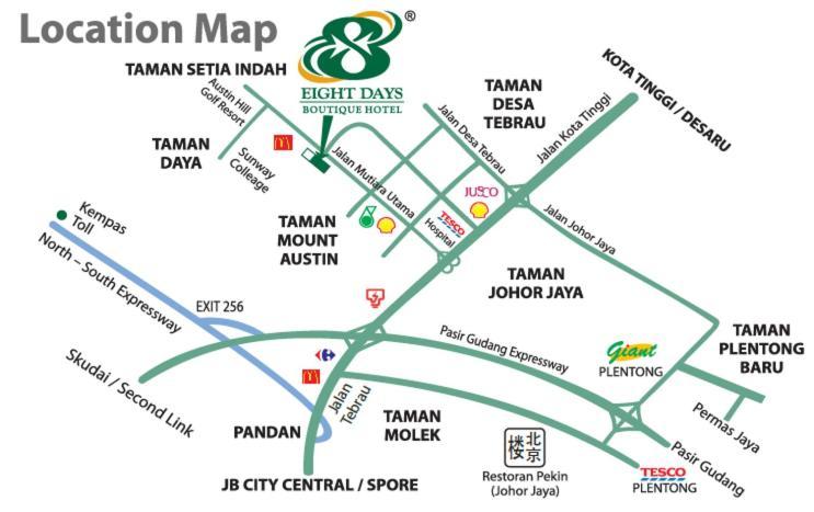Eight Days Boutique Hotel - Mount Austin Johor Bahru Ngoại thất bức ảnh
